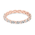 18K Rose Gold Tacori Sculpted Crescent Diamond Wedding Band (2687BETPK-RG)