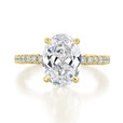 3 ct Tacori Dantela Hidden Bloom Yellow Gold Engagement Ring (269022OV115X85-YG)