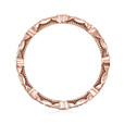 18K Rose Gold Tacori Sculpted Crescent Diamond Band (47-2ETPK-RG)