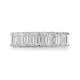 5.96 ct Lab Grown Diamond Emerald Cut Band (1010948-WG)