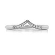 14K White Gold V-Shaped Micro Prong Set Diamond Band (AN15389-WG)