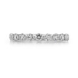 14K White Gold Prong Set Diamond Band (AN15504-WG)