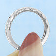 Platinum Tacori Sculpted Crescent Diamond Band (41-25)