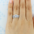 Platinum Tacori Sculpted Crescent Diamond Band (46-3ET)