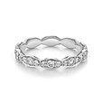 Platinum Tacori Sculpted Crescent Diamond Band (46-3ET)