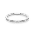 14K White Gold Pavé-Set Diamond Band (CJ112-WG)