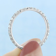 14K White Gold 1.70mm Micro-Prong Diamond Band (LB196-WG)