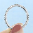 14K White Gold 1.50mm Micro-Prong Diamond Band (LB117-WG)