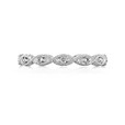 14K White Gold Marquise Shape Pavé Set Diamond Band (LB124-WG)