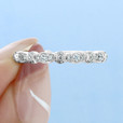 14K White Gold Pavé Set Diamond Band (GC01B-WG)