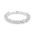 18K White Gold Tacori Sculpted Crescent Diamond Wedding Band (2687B34-WG)