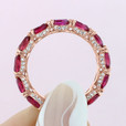 18K White Gold Tacori RoyalT Ruby Eternity Band (HT264265RB-WG)