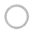 18K White Gold Triple Pavé-Set Diamond Band (LB249-WG)