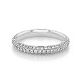 18K White Gold Triple Pavé-Set Diamond Band (LB249-WG)