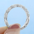 18K White Gold Tacori Petite Crescent Wedding Band (HT2558B12-WG)