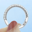 18K White Gold Tacori Sculpted Crescent Diamond Band (33-2W-WG)