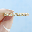 18K Yellow Gold Tacori Sculpted Crescent Diamond Band (47-2ET-YG)