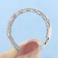 18K White Gold Tacori Reverse Crescent Diamond Band (2617B12-WG)