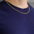 Gold Plated 2.5MM Miami Curb Chain (CH25CUY-20)