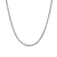 Silver Rhodium Plated 2.7MM Round Franco Chain (CH27FRW-22)