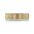 14K Gold 7mm Men's Two-Tone Wedding Band (FG23-YG)