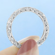 18K White Gold Tacori Classic Crescent Diamond Band (2578B5)