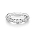 18K White Gold Tacori Classic Crescent Diamond Band (2578B5)