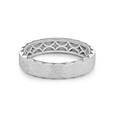 18K White Gold Men's Tacori Sculpted Crescent Wedding Band (105-5WB-WG)