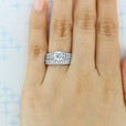 18K White Gold Tacori Classic Crescent Diamond Band (HT2513RDB12X)