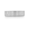 14K White Gold 6mm Men's Coarse Wedding Band (FG24-WG)