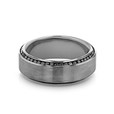 Black Rhodium 8mm Men's Diamond Wedding Band (WB525-WG)