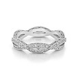 Platinum Tacori Ribbon Diamond Band (HT2528B)