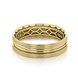 18K Yellow Gold Men's Tacori Sculpted Crescent Wedding Band (109-6YS-YG)