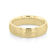 14K Yellow Gold 6mm Men's Hammered Wedding Band (FG118-YG)