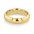 14K Yellow Gold 4.5mm High Polished High Dome Band (FG79)