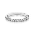 18K White Gold Tacori Sculpted Crescent Diamond Band (33-2W)