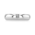 14K White Gold 4.5mm High Polished High Dome Band (FG79-WG)