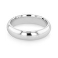 14K White Gold 4.5mm High Polished High Dome Band (FG79-WG)