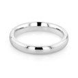 Platinum 3mm High Dome Polished Band (WB476-PL)