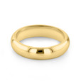 14K Yellow Gold 4.5mm High Polished High Dome Band (WB145-YG)