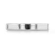 18K White Gold 3mm Flat Top High Polished Band (WB458)