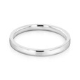 14K White Gold 2mm Flat Top High Polished Band (WB461-WG)