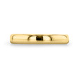 14K Yellow Gold 3mm High Polished Low Dome Band (WB491-YG)