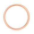 14K Rose Gold 3mm High Polished Low Dome Band (WB491-RG)