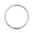 14K White Gold 3mm High Polished Low Dome Band (WB491-WG)