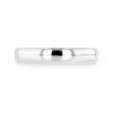 14K White Gold 3.5mm High Polished Low Dome Band (WB494)