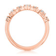 14K Rose Gold V-Shaped Curved Diamond Wedding Band (31-12157-RG)