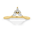 14K Yellow Gold Curved Diamond Wedding Band (AN15554-YG)