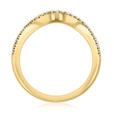 18K Yellow Gold Diamond Curved Wedding Band (MK58B-YG)