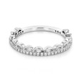 18K White Gold Tacori Crescent Crown Diamond Wedding Band (2674B34W-WG)